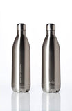 BBBYO Future Bottle + carry cover - stainless steel insulated bottle - 1000 ml - Black Wave print