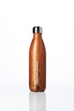 BBBYO Future Bottle + carry cover - stainless steel insulated bottle - 750 ml - Wood leaf print