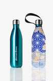 BBBYO Future Bottle + carry cover - stainless steel insulated bottle - 750 ml - Diamonte print
