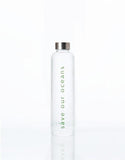 Glass is Greener + carry cover - 750 ml - Sealeaf print