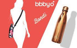 BBBYO Future Bottle + carry cover - stainless steel insulated bottle - 750 ml - Rose Spiral print