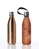 BBBYO Future Bottle + carry cover - stainless steel insulated bottle - 750 ml - Bamboo print