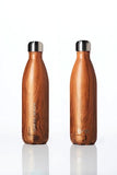 BBBYO Future Bottle + carry cover - stainless steel insulated bottle - 750 ml - Black leaf print