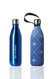 BBBYO Future Bottle + carry cover - stainless steel insulated bottle - 750 ml - Cross print