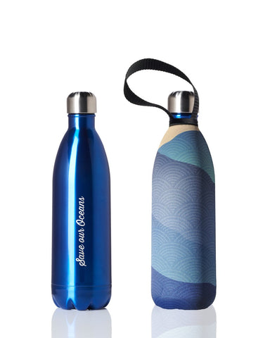 Future Bottle + carry cover - stainless steel insulated bottle - 1000 ml - Mist print