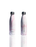 BBBYO Future Bottle + carry cover - stainless steel insulated bottle - 500 ml - Pink bloom print