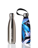 BBBYO Future Bottle + carry cover - stainless steel insulated bottle - 500 ml - Paradise print