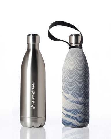 BBBYO Future Bottle + carry cover - stainless steel insulated bottle - 1000 ml - Sheen print