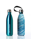 BBBYO Future Bottle + carry cover - stainless steel insulated bottle - 750 ml - Sealeaf print