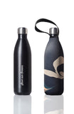 BBBYO Future Bottle + carry cover - stainless steel insulated bottle - 750 ml - Smoke print