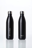 BBBYO Future Bottle - Matt Black -  Stainless Steel - Insulated - 1000 ml